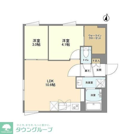 ウェルスクエア方南町IIの物件間取画像